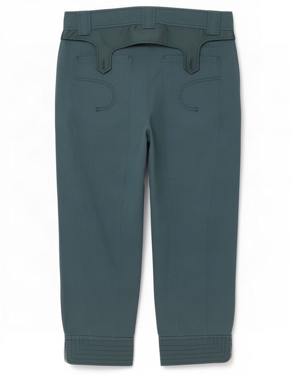 Roberto Cavalli Pantaloni Cropped Femei IT 42 Medium W30 L26 Verde