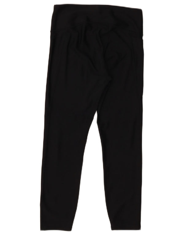 Under Armour Damen Kompressions-Crop-Leggings UK 14 Medium Schwarz