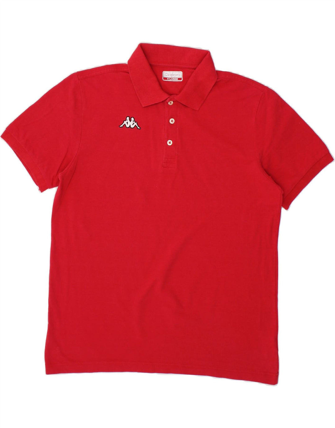 KAPPA Mens Polo Shirt XL Red Cotton Vintage Kappa and Second-Hand Kappa from Messina Hembry 