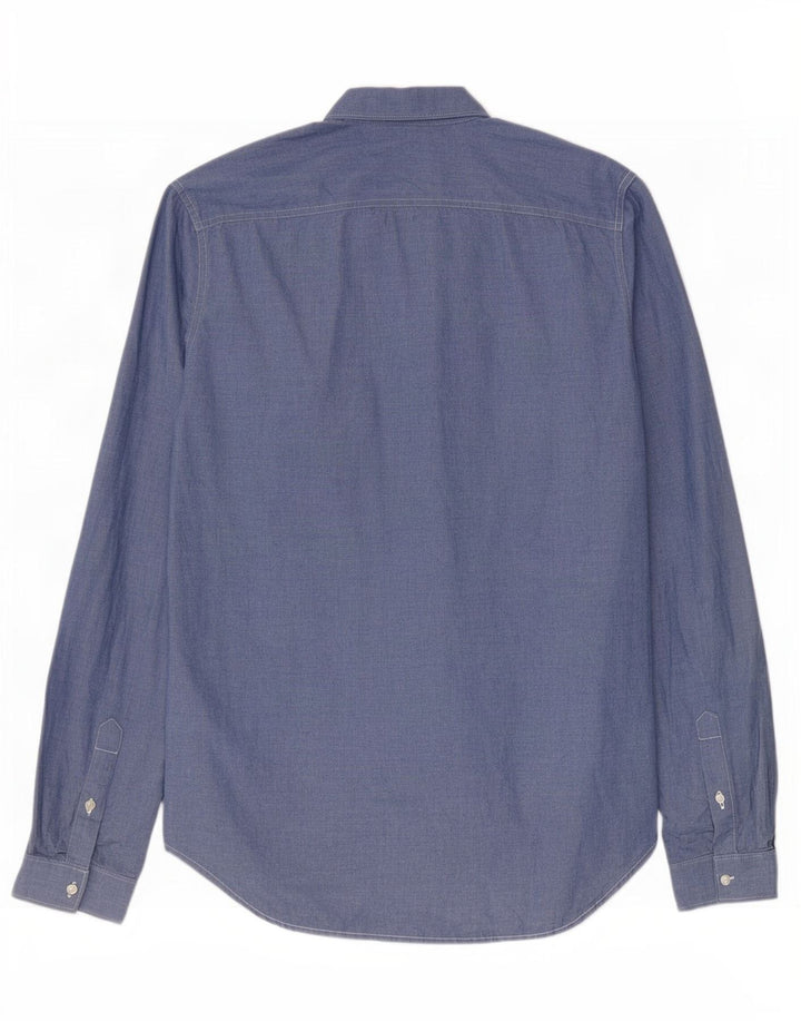 Camisa masculina Superdry XL azul algodão