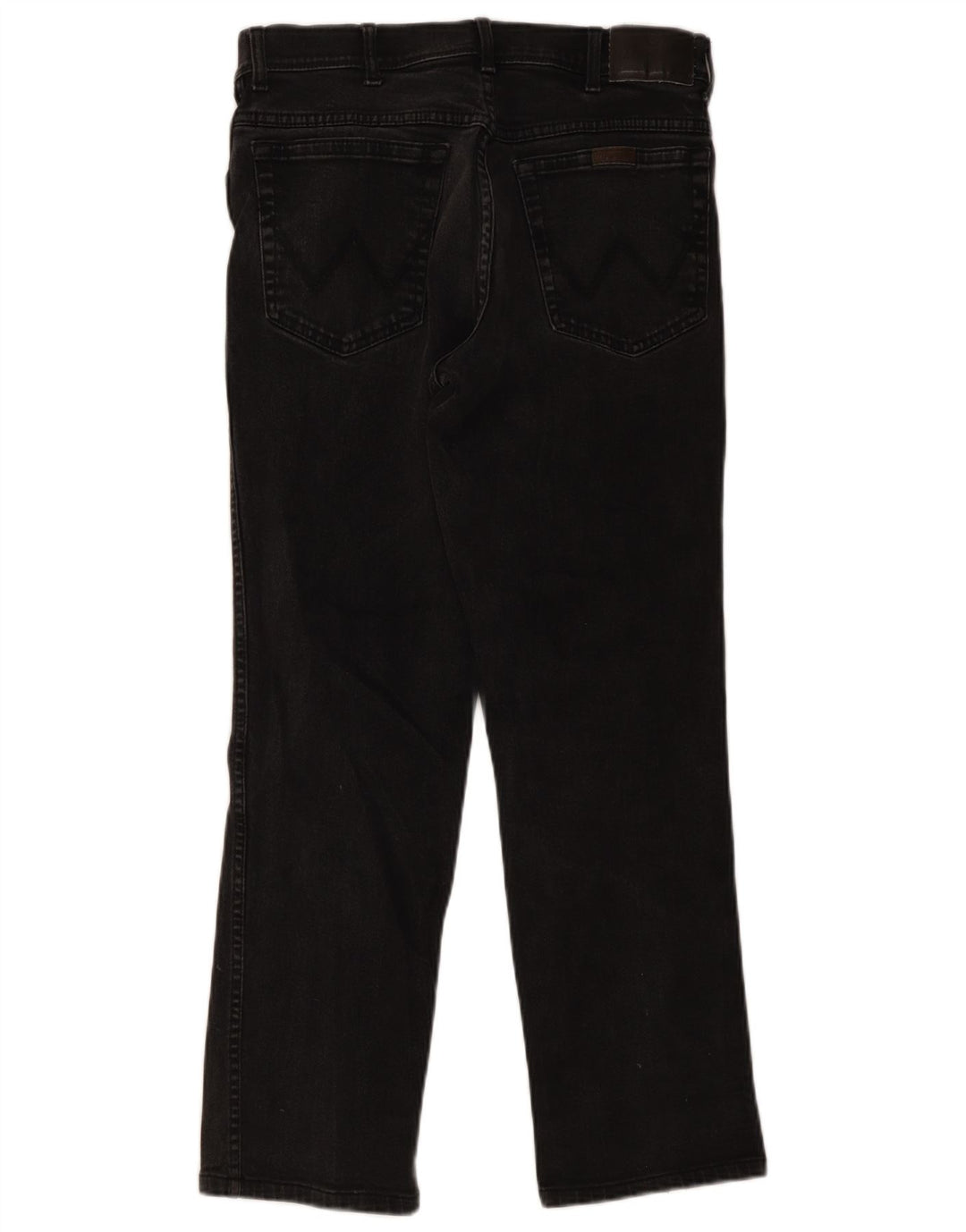 Wrangler Mens Regular Fit Straight Jeans W34 L32 Grey Cotton