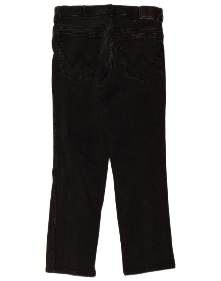 Wrangler Mens Regular Fit Straight Jeans W34 L32 Grey Cotton