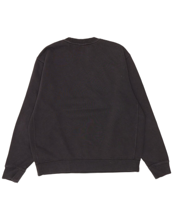 Nike Mens Graphic Sweatshirt Jumper Medium Black Cotton
