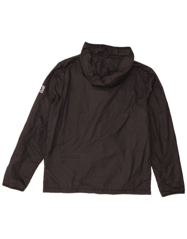 Reebok Mens Hooded Tracksuit Top Jacket Large Black Polyester