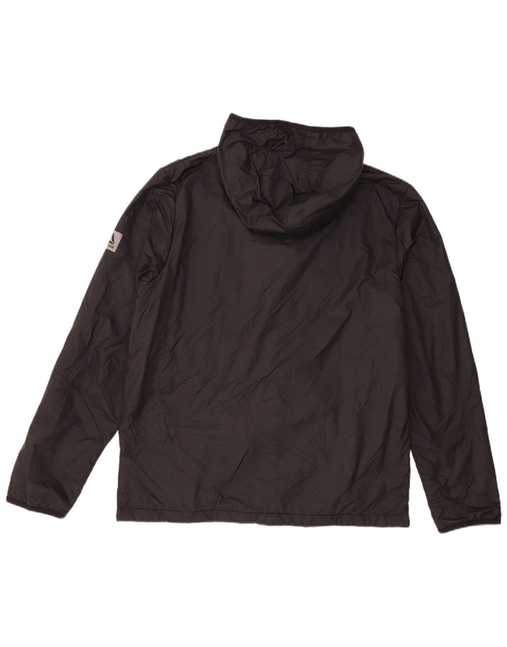 Reebok Mens Hooded Tracksuit Top Jacket Large Black Polyester