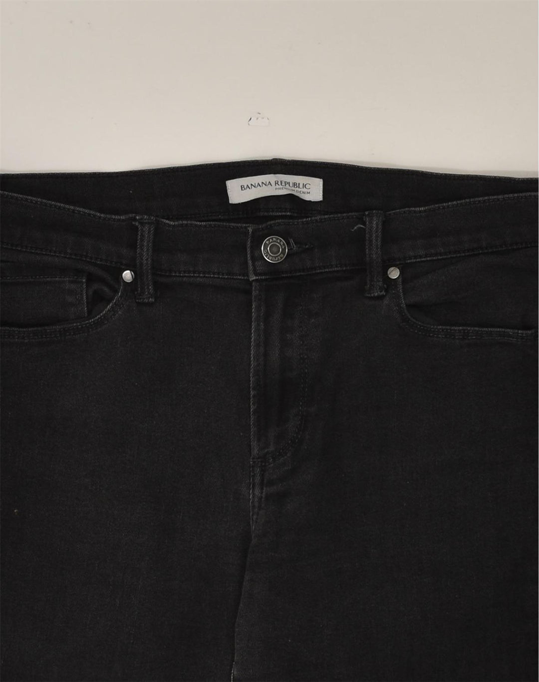 BANANA REPUBLIC Womens Skinny Jeans W30 L30 Black Cotton | Vintage Banana Republic | Thrift | Second-Hand Banana Republic | Used Clothing | Messina Hembry 