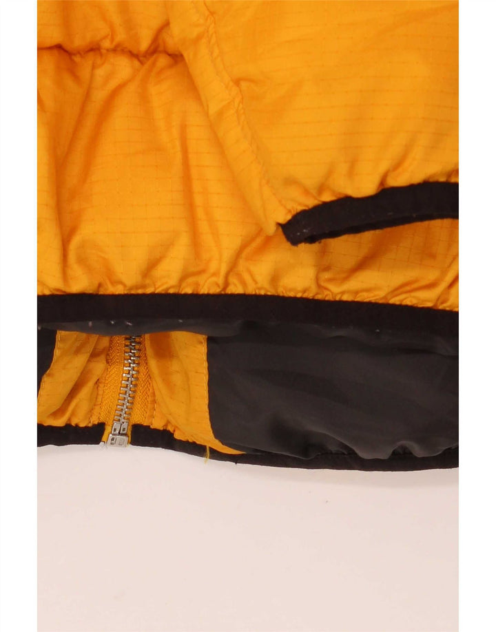 Jaqueta acolchoada com capuz feminina G-Star UK 14 poliéster amarelo médio