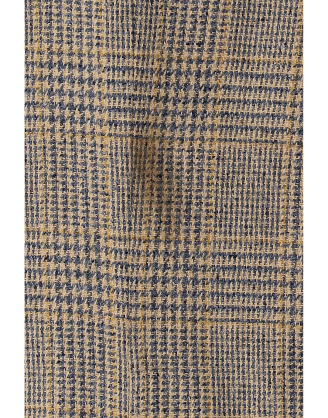 Burberrys Damen-Blazer mit 3 Knöpfen, UK 12, Mittelblau mit Hahnentrittmuster