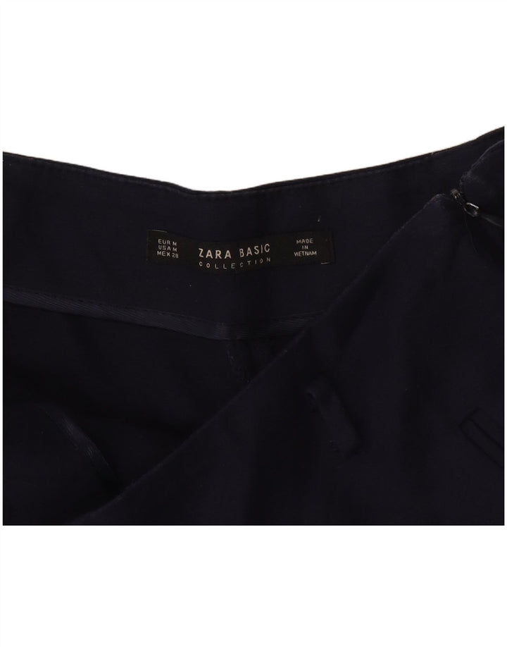 Zara Womens Casual Shorts Medium W28 Navy Blue