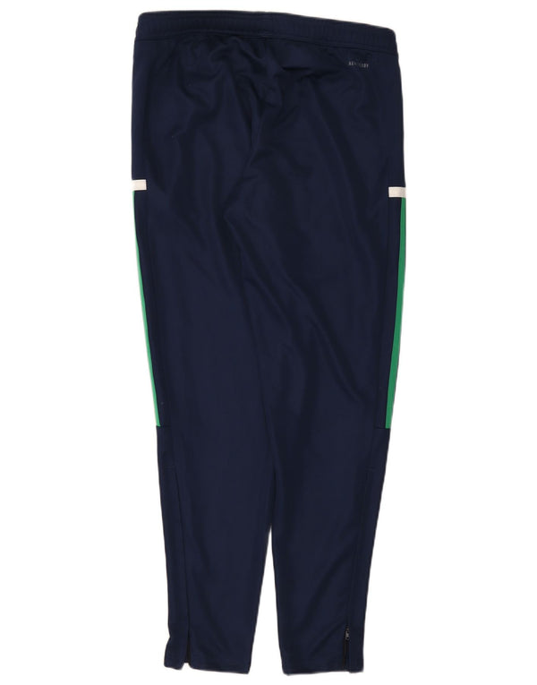 Adidas Mens Aeroready Tracksuit Trousers Medium Navy Blue Colourblock