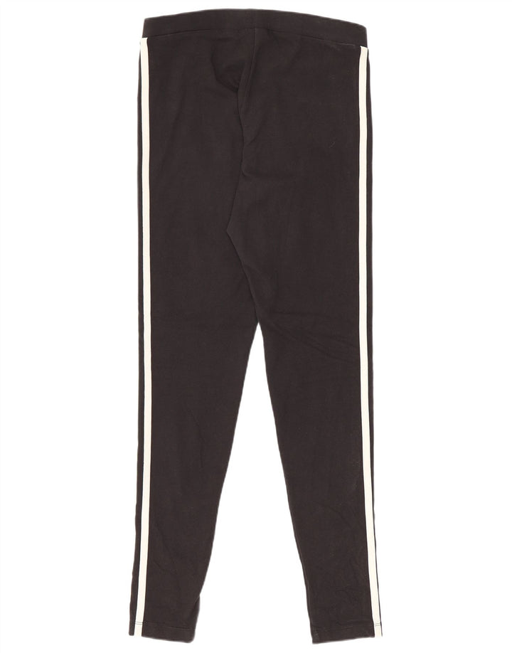 Adidas Womens Leggings UK 10 Small Black Cotton