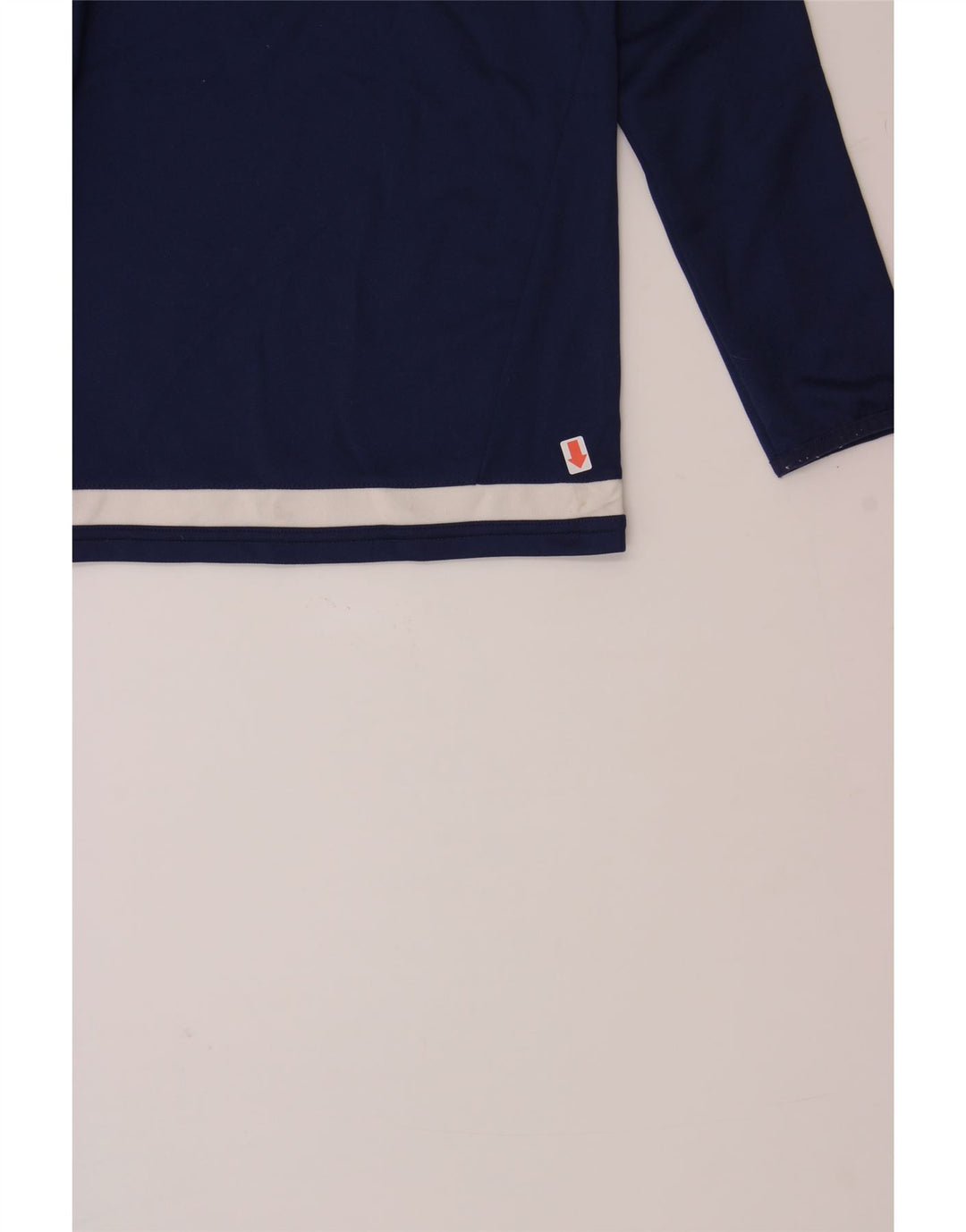 ADIDAS Boys Climacool Zip Neck Pullover Tracksuit Top 9-10 Years Navy Blue Vintage Adidas and Second-Hand Adidas from Messina Hembry 