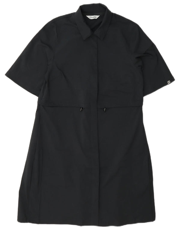Berghaus Womens Short Sleeves Shirt Dress UK 8 Small Navy Blue