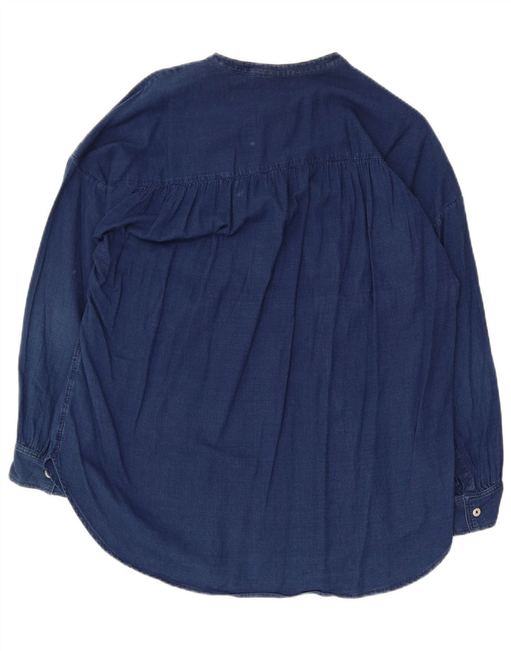Massimo Dutti Chemisier Femme UK 12 Bleu Moyen