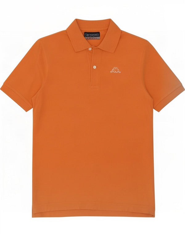 Kappa Mens Polo Shirt Small Orange Cotton