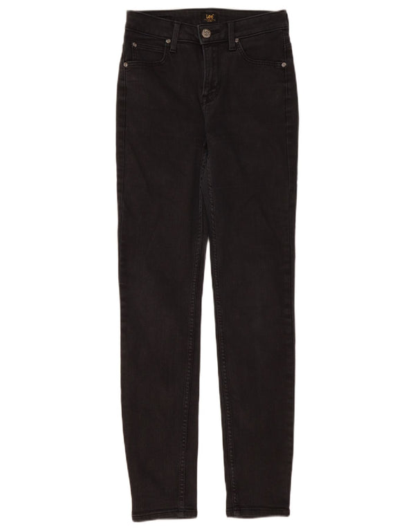 Lee Womens Scarlett High Skinny Jeans W25 L28 Black Cotton