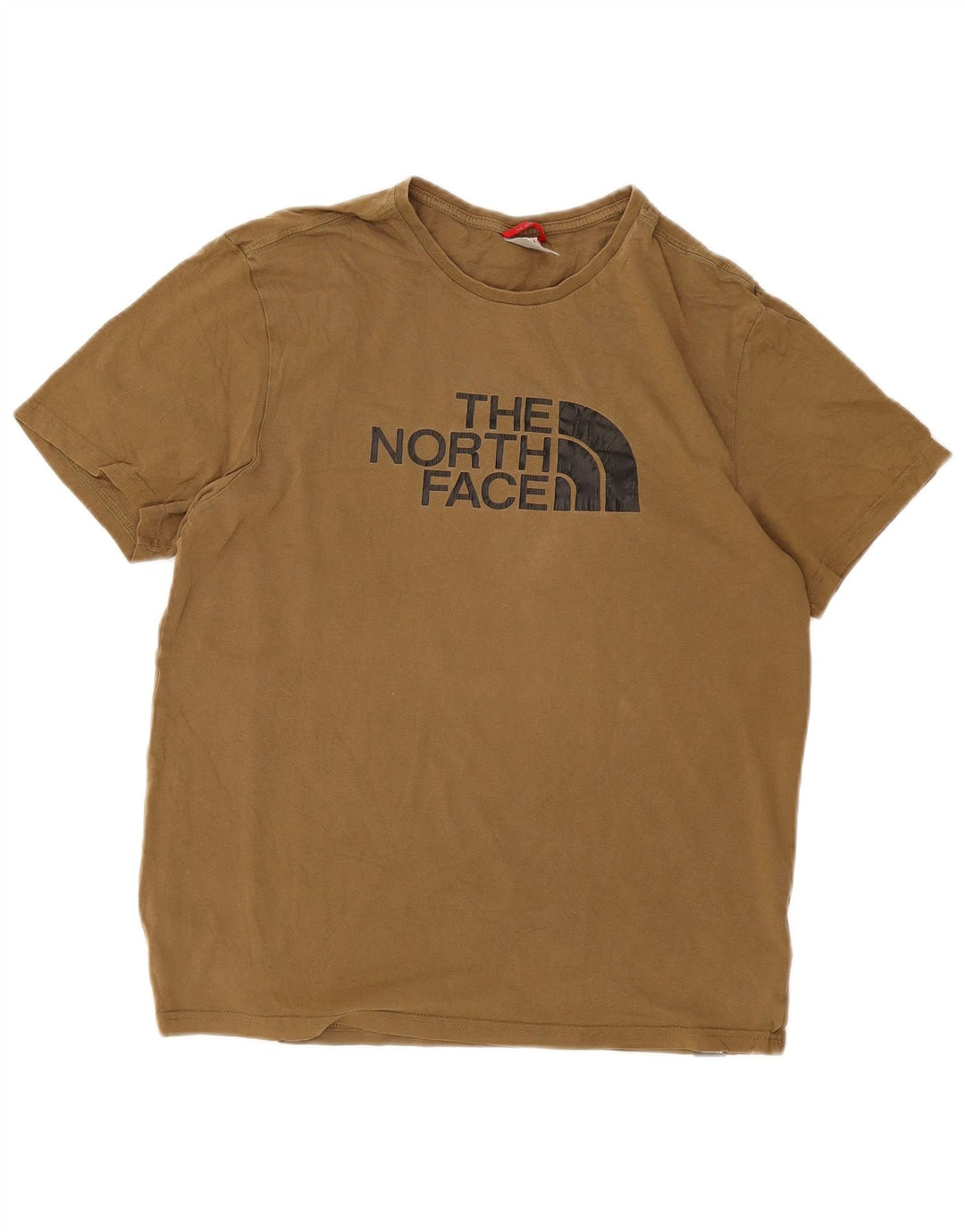 The North Face Mens Graphic T-Shirt Top Medium Khaki Cotton