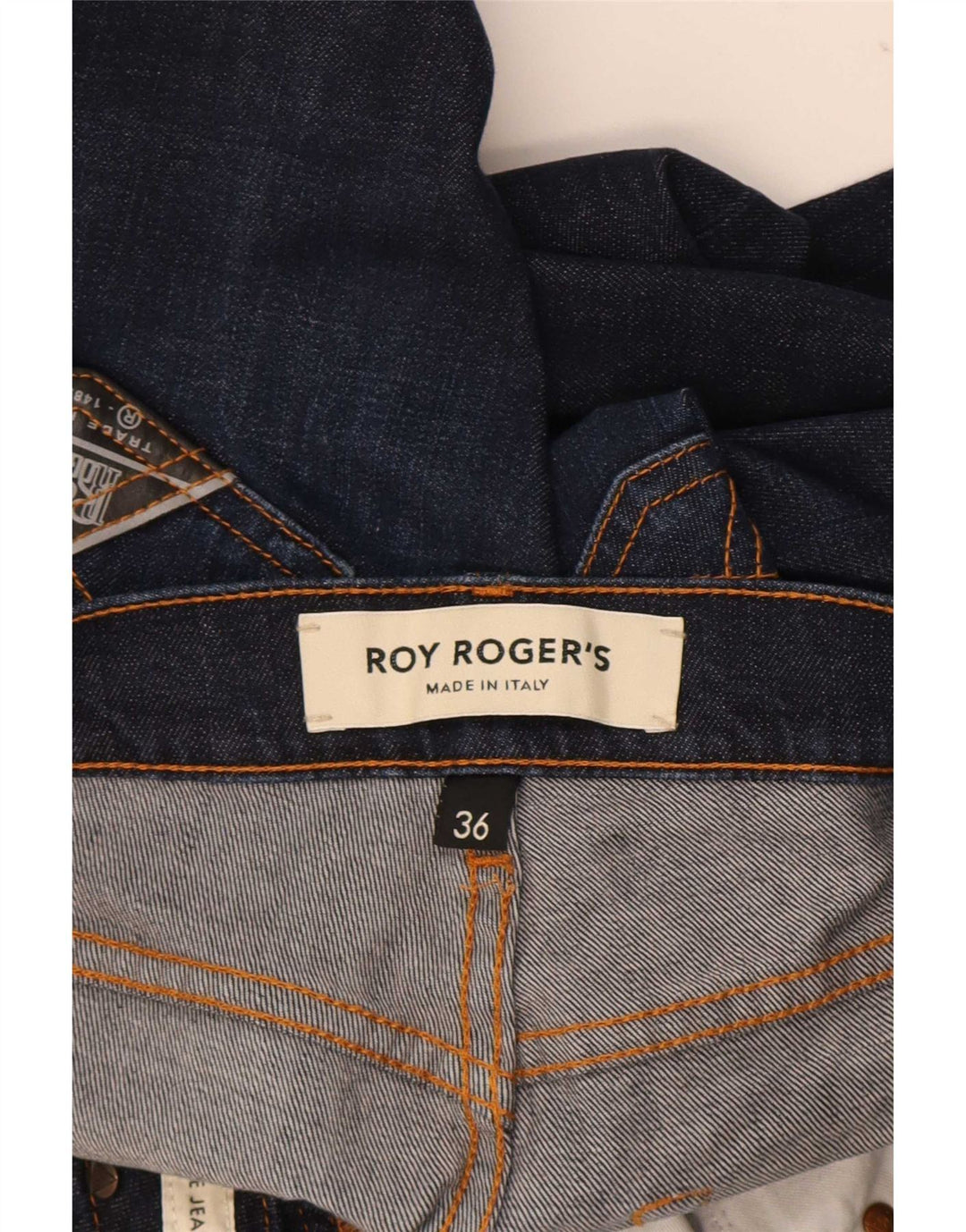 Roy Rogers Slim Jeans til mænd W36 L32 Marineblå bomuld