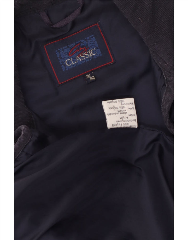 Vintage Womens Loose Fit Quilted Jacket EU 38/40Medium Navy Blue Polyamide