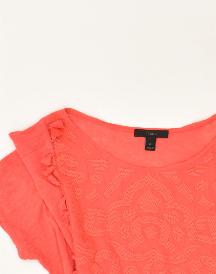 J. CREW Womens Oversized Blouse Top UK 8 Small Pink Paisley Cotton | Vintage J. Crew | Thrift | Second-Hand J. Crew | Used Clothing | Messina Hembry 