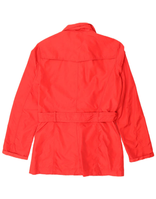 Zara Womens Utility Jacket UK 10 Small Red Nylon