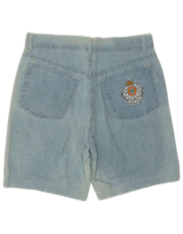 Mash Mens Denim Shorts W33 Medium Blue Cotton