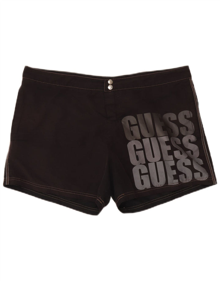 Pantaloni scurți de înot grafic pentru bărbați Guess 2XL poliester negru