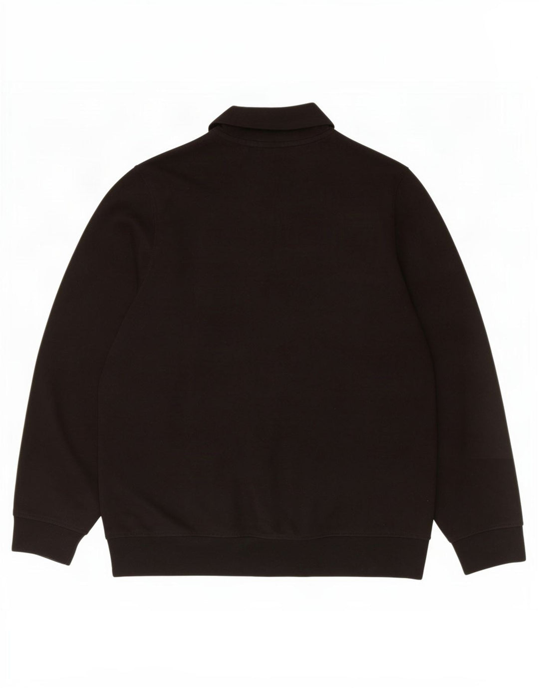 Lacoste Mens Classic Fit Zip Neck Sweatshirt Jumper Size 5 Large Black