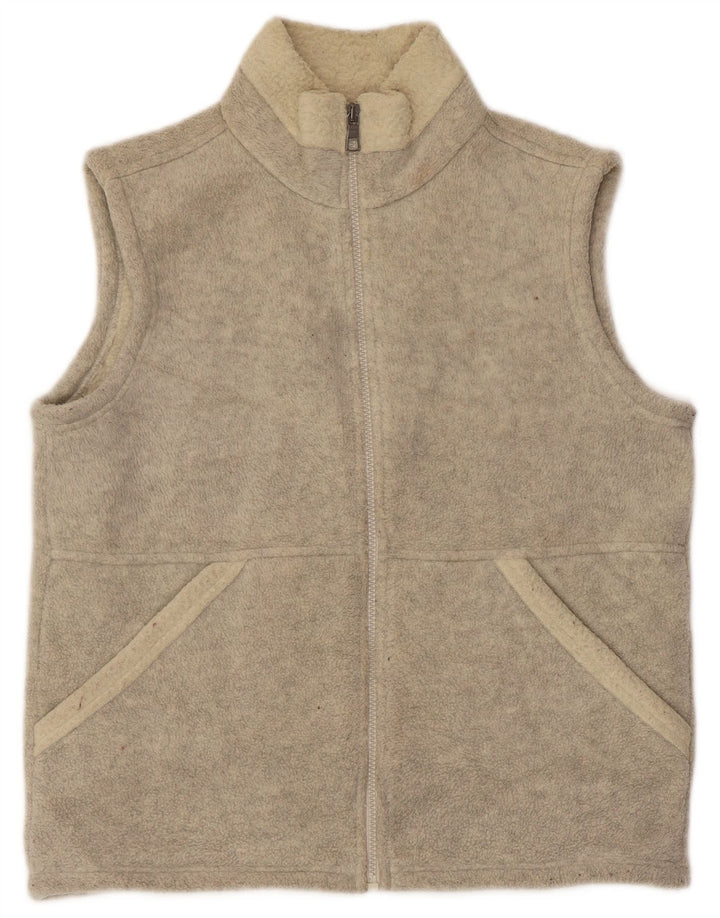 Giacca in pile da donna Marks & Spencer UK 12 Poliestere beige medio