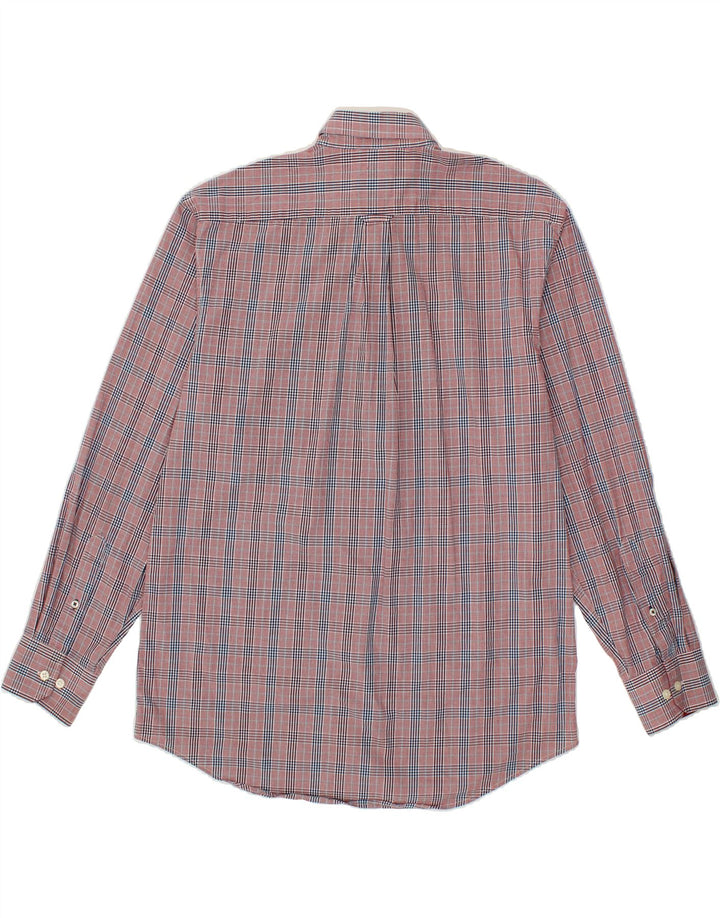 IZOD Mens Shirt Medium Red Check Cotton Vintage Izod and Second-Hand Izod from Messina Hembry 