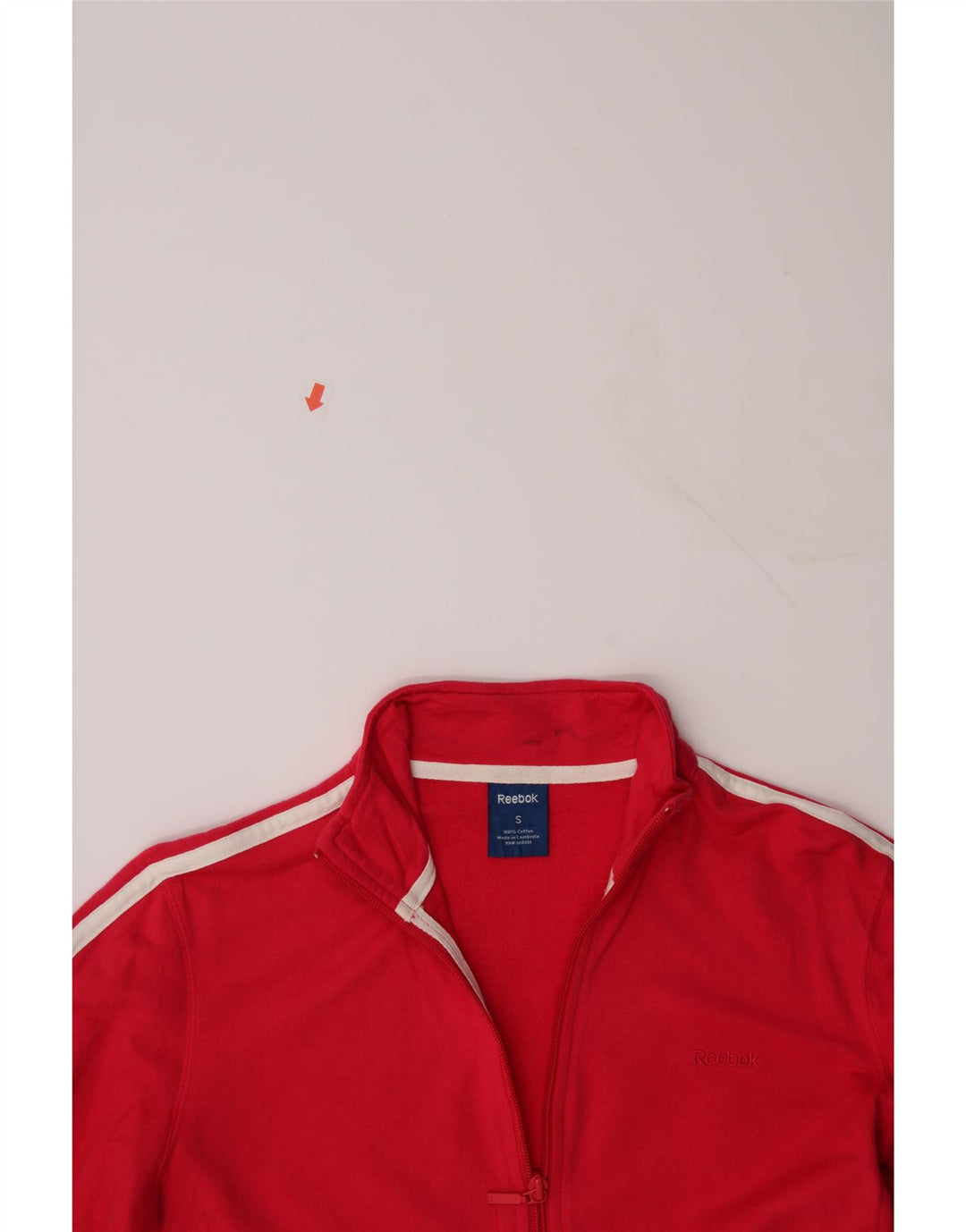 REEBOK Womens Tracksuit Top Jacket UK 10 Small Pink Cotton Vintage Reebok and Second-Hand Reebok from Messina Hembry 