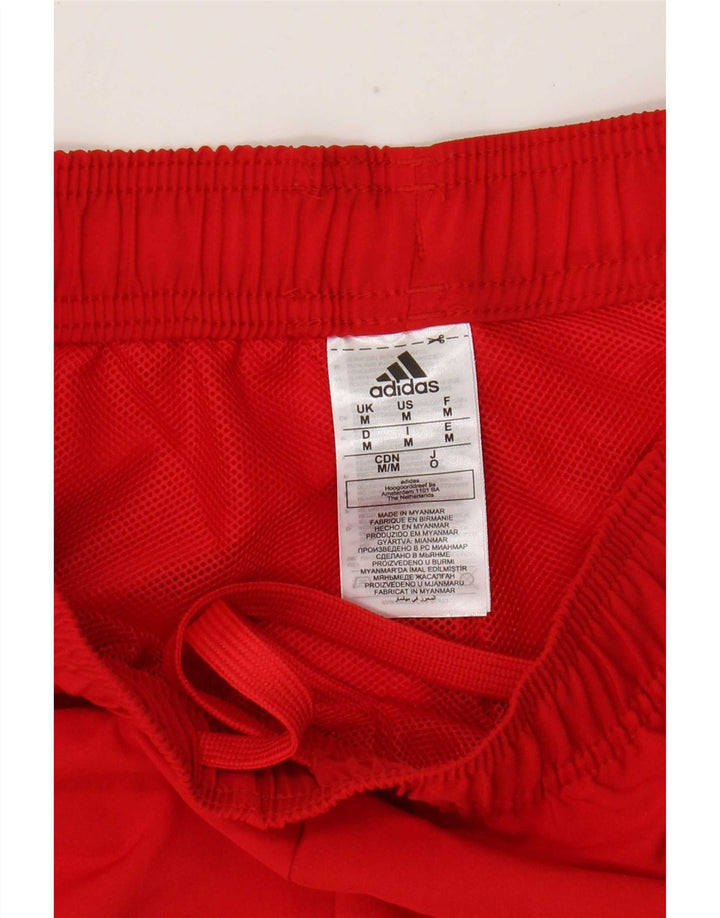 Pantalones Cortos Deportivos Adidas Hombre Poliéster Rojo Mediano