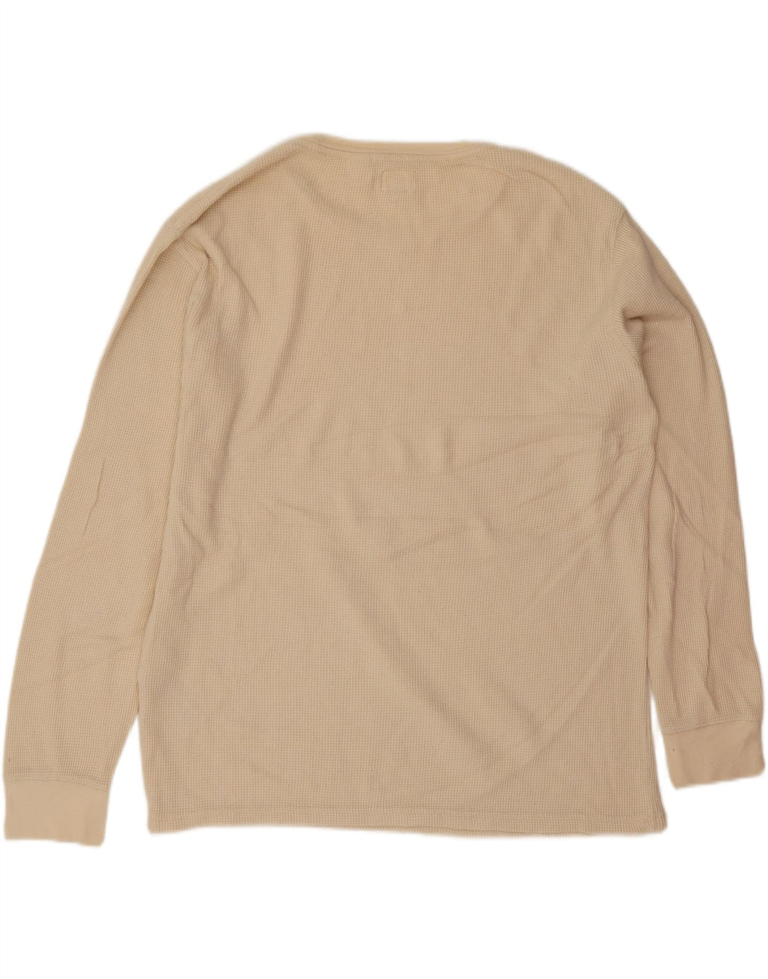 Levi's Mens Loose Fit Top Long Sleeve Large Beige Cotton