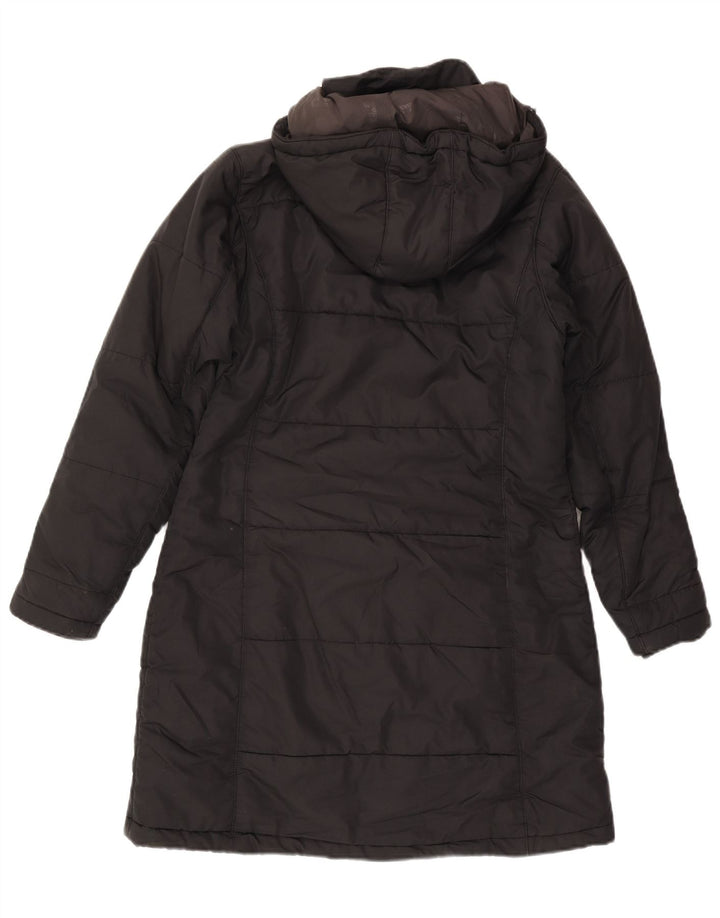 Jack Wolfskin Damen Kapuzenmantel, gepolstert, UK 10, Größe S, Schwarz, Polyester
