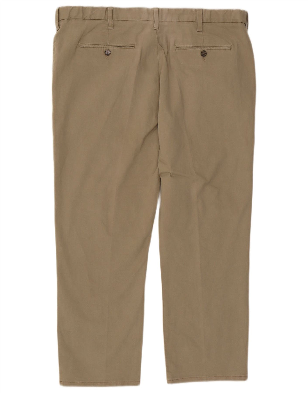 Marks & Spencer Mens Regular Chino Trousers W40 L29 Beige Cotton