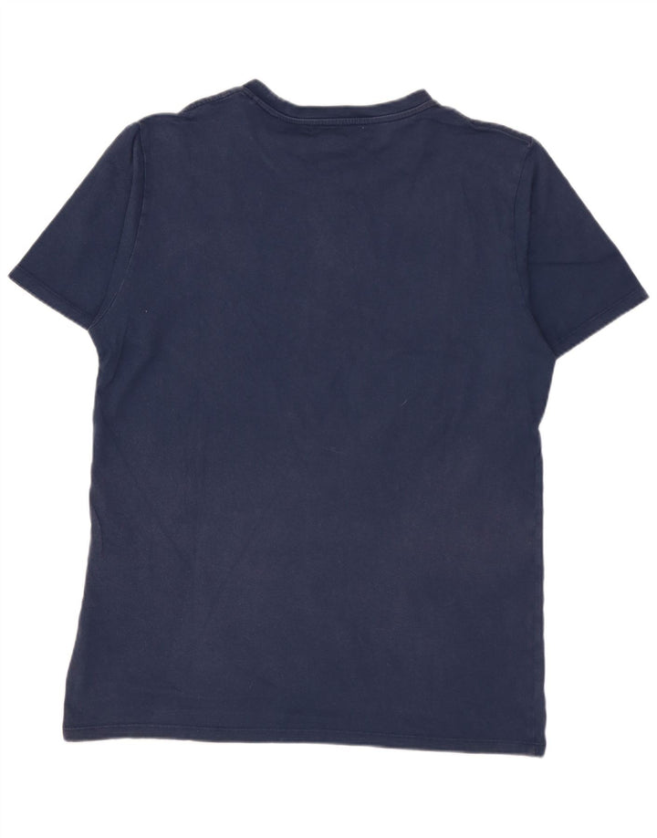 LEVI'S Mens Graphic T-Shirt Top Small Navy Blue Cotton
