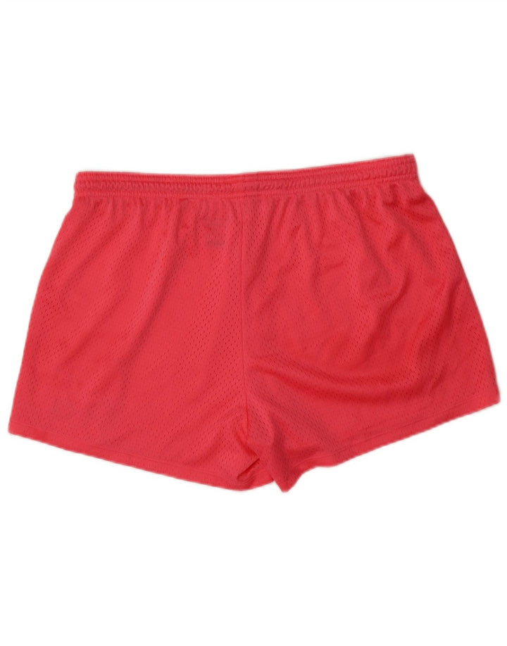 Champion Womens Sports Shorts UK 16 Large Pink Polyester
