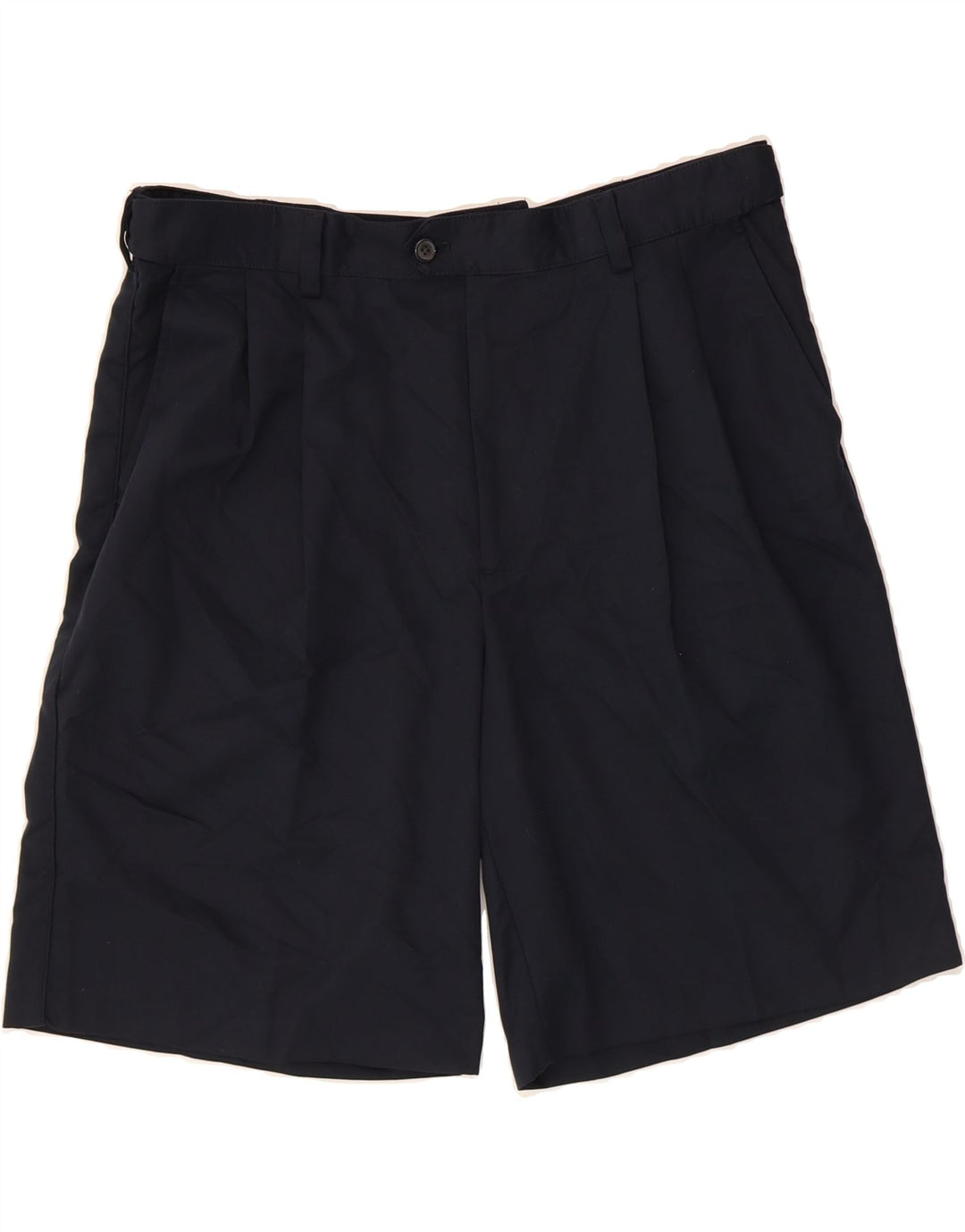 IZOD Mens Pegged Chino Shorts W36 Large Navy Blue Polyester Vintage Izod and Second-Hand Izod from Messina Hembry 