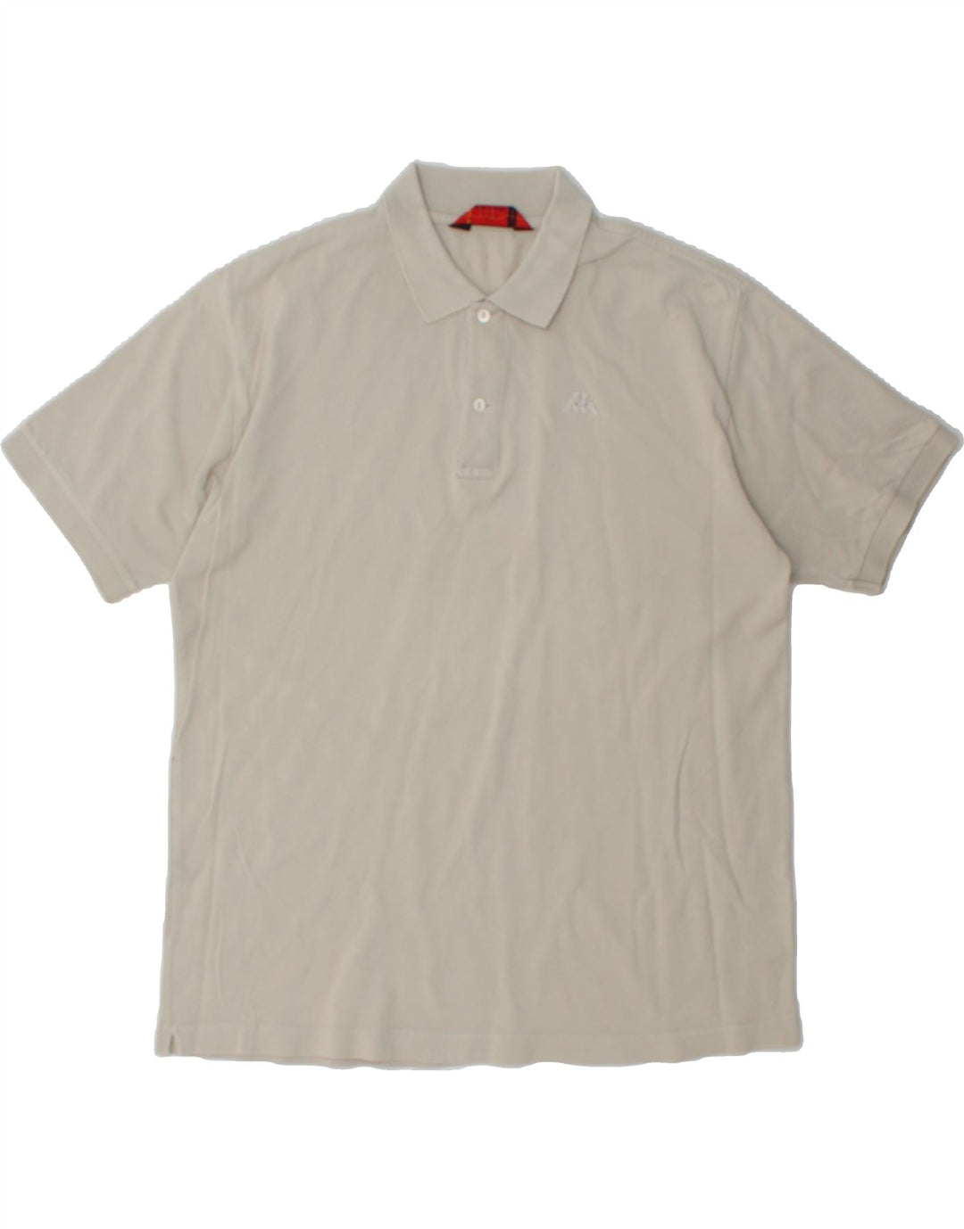 KAPPA Mens Polo Shirt XL Beige Cotton Vintage Kappa and Second-Hand Kappa from Messina Hembry 