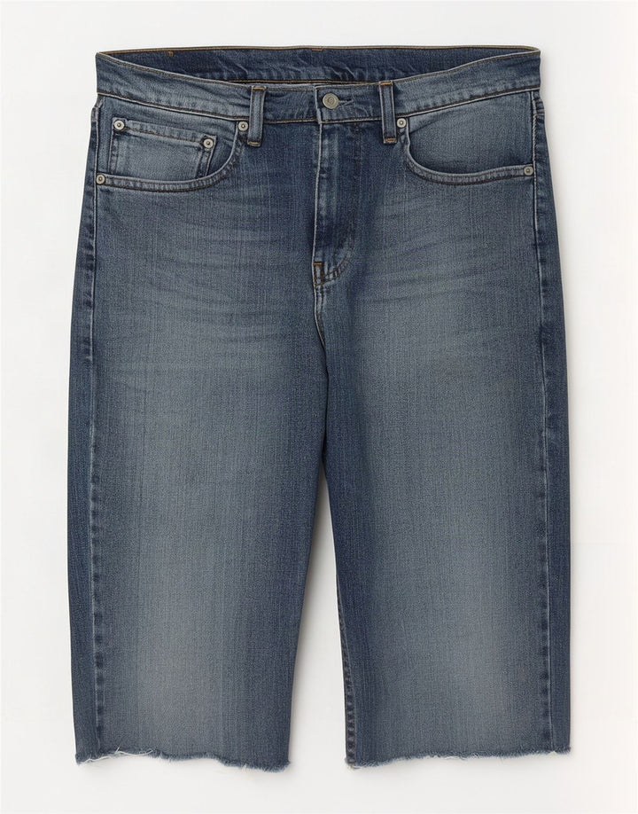 Levi's Mens 751 farmer rövidnadrág W33 közepes kék pamut