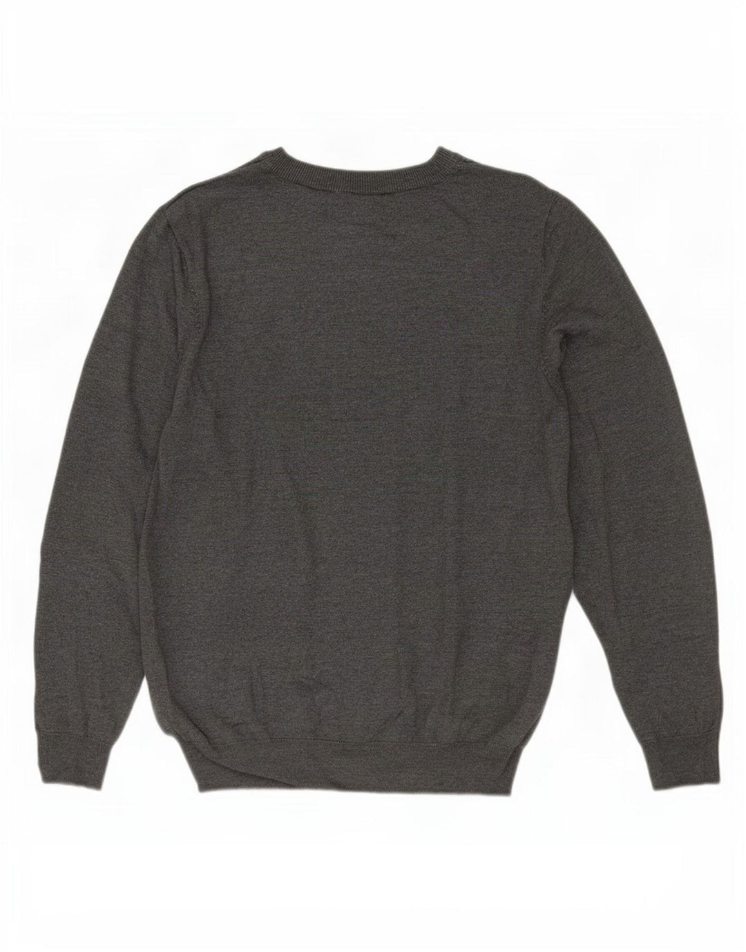 Zara Womens Crew Neck Jumper Sweater UK 14 Medium Grey Viscose