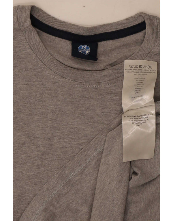 Camiseta North Sails Hombre Top Algodón Moteado Gris Medio