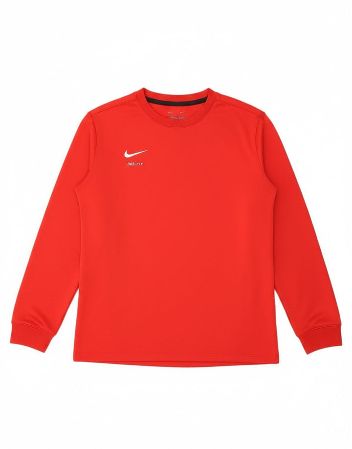 NIKE Mens Dri Fit Sweatshirt Jumper XL Red Polyester