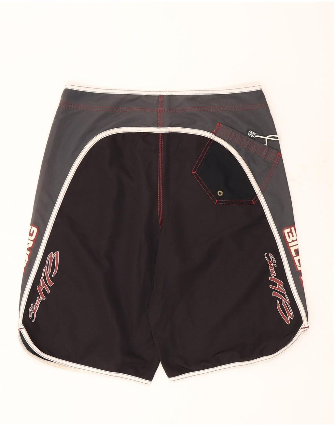 Billabong Mens Graphic Swimming Shorts Large Black Colourblock Polyester