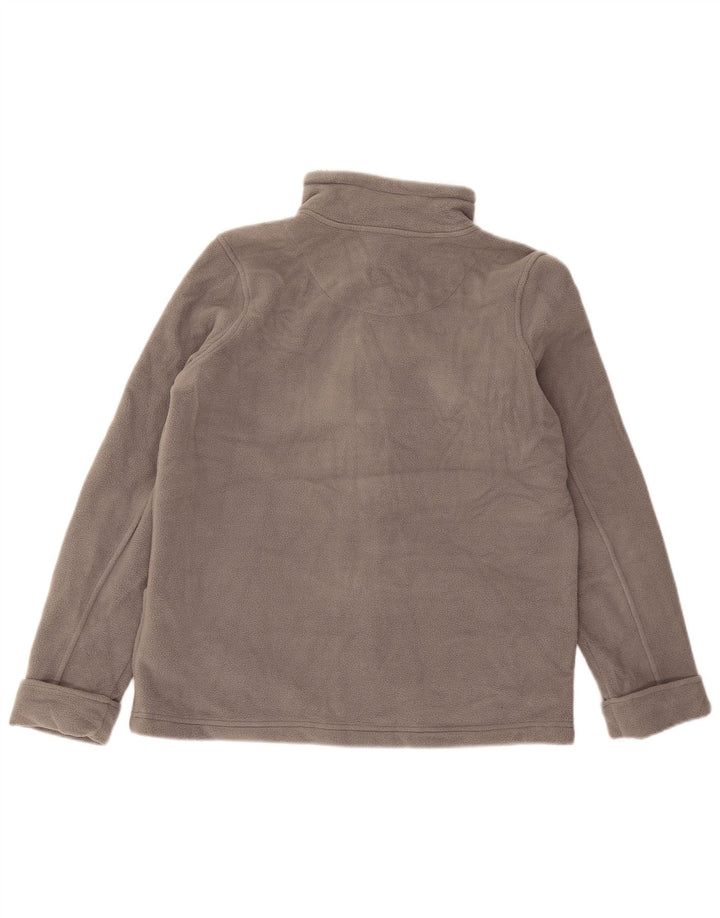 Marks & Spencer Womens Oversized Fleece Jacket UK 12 Medium Grey Polyester