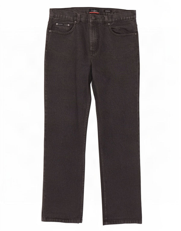 Pierre Cardin Mens Regular Fit Straight Jeans W34 L31 szürke pamut