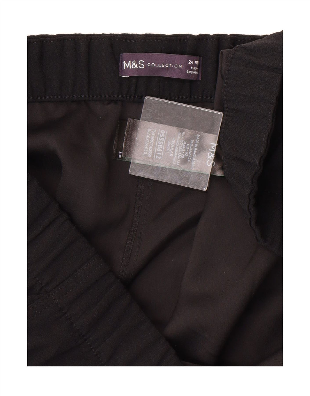 MARKS & SPENCER Womens Regular Fit Casual Shorts UK 24 4XL  Black Vintage Marks & Spencer and Second-Hand Marks & Spencer from Messina Hembry 