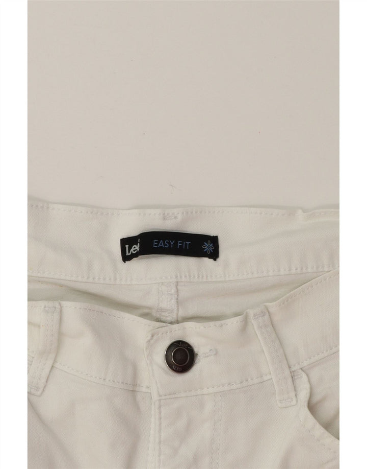 LEE Womens Easy Fit Straight Capri Trousers W30 L19 White Vintage Lee and Second-Hand Lee from Messina Hembry 