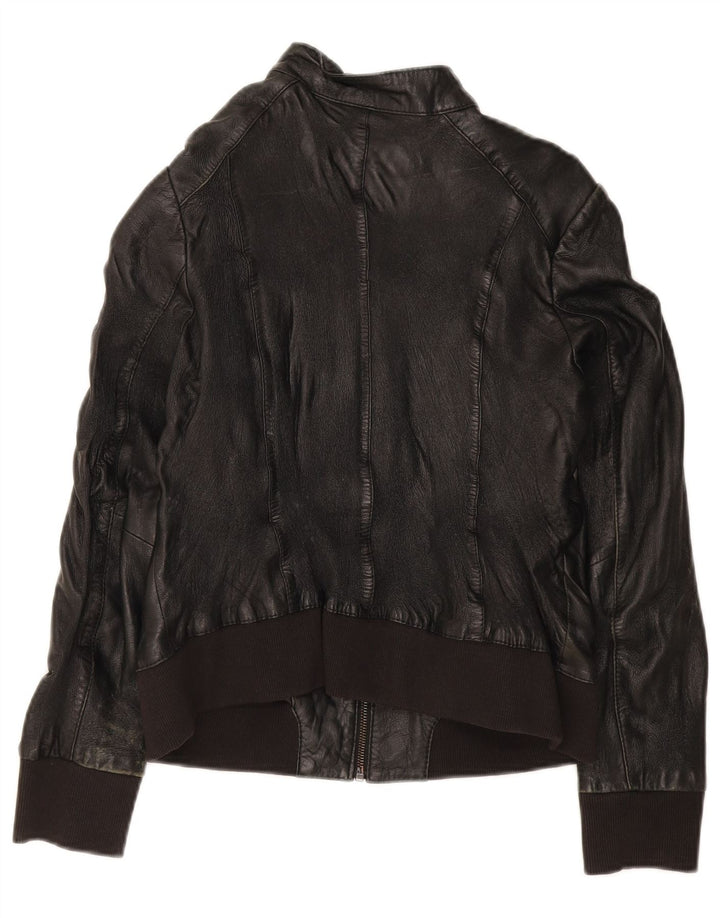 Женская кожаная куртка-бомбер Conbipel IT 44 Medium Black Leather