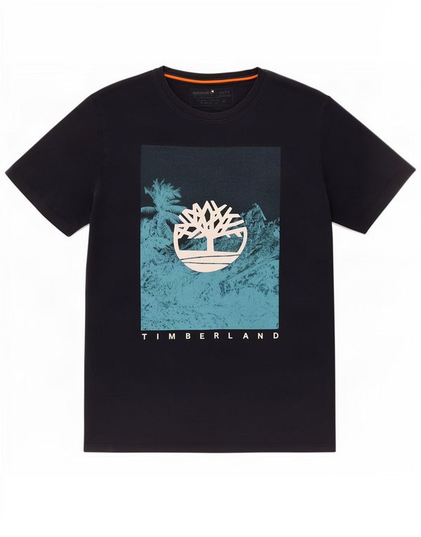 Timberland Camiseta gráfica de ajuste regular para hombre Top Medium Azul marino Algodón
